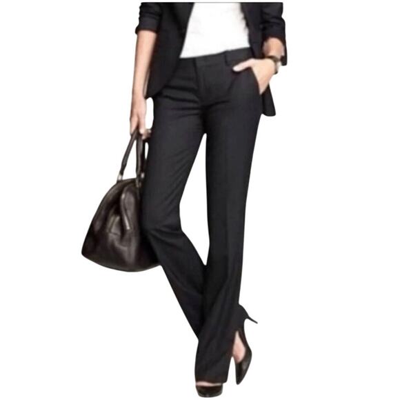 J.Crew Women's City Fit Wool Slacks Black Lightweight  6P Professional Style - Picture 1 of 10
